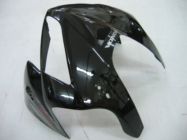 2005-2006 Glossy Black Grey Flame Honda CBR600RR Motorcycle Fairings