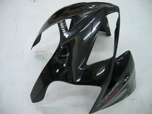 2005-2006 Glossy Black Grey Flame Honda CBR600RR Motorcycle Fairings
