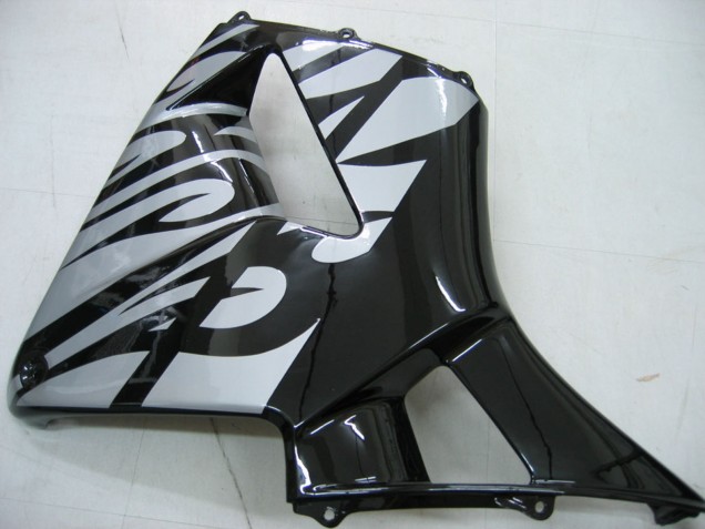 2005-2006 Glossy Black Grey Flame Honda CBR600RR Motorcycle Fairings