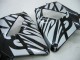 2005-2006 Glossy Black Grey Flame Honda CBR600RR Motorcycle Fairings