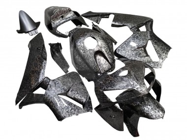 2005-2006 Black Forged Carbon Fiber Honda CBR600RR Motorcycle Fairings