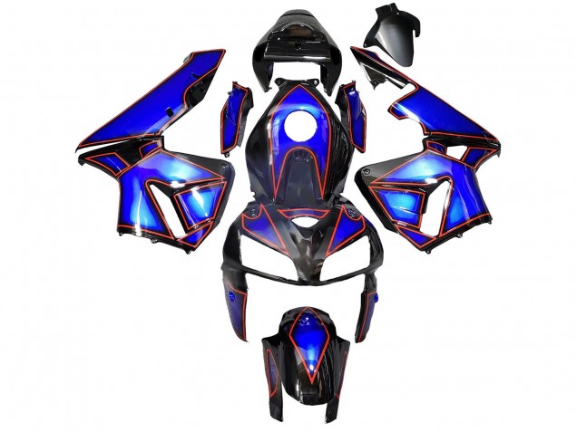 2005-2006 Blue Black with Red Line Honda CBR600RR Motorcycle Fairings