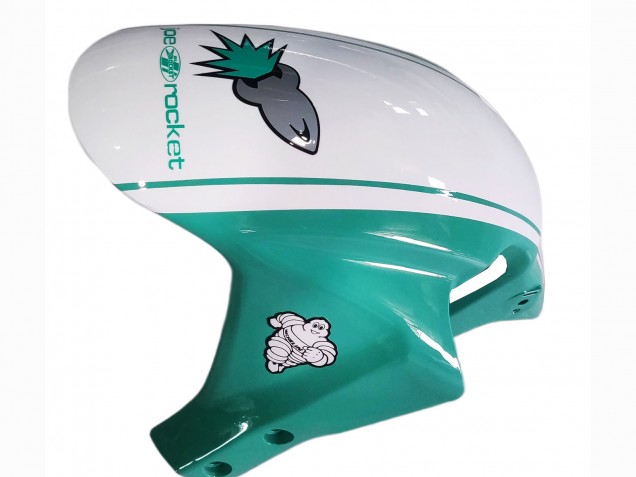 2005-2006 Light Green White Glossy Black JoeRocket Honda CBR600RR Motorcycle Fairings
