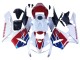 2005-2006 White Red Blue HRC Honda CBR600RR Motorcycle Fairing