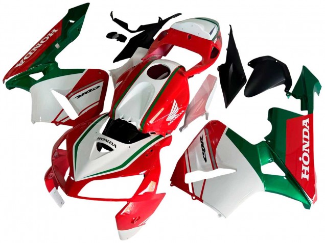 2005-2006 Red White Green Honda CBR600RR Motorcycle Fairings