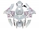 2005-2006 White with Cherry Blossom Honda CBR600RR Motorcycle Fairings