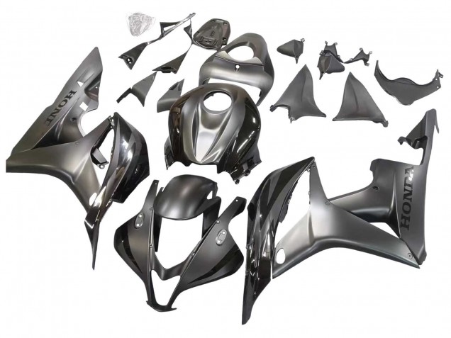 2007-2008 Silver Glossy Black Honda CBR600RR Motorcycle Fairing
