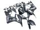 2007-2008 Matte Black White Repsol Honda CBR600RR Motorcycle Fairing