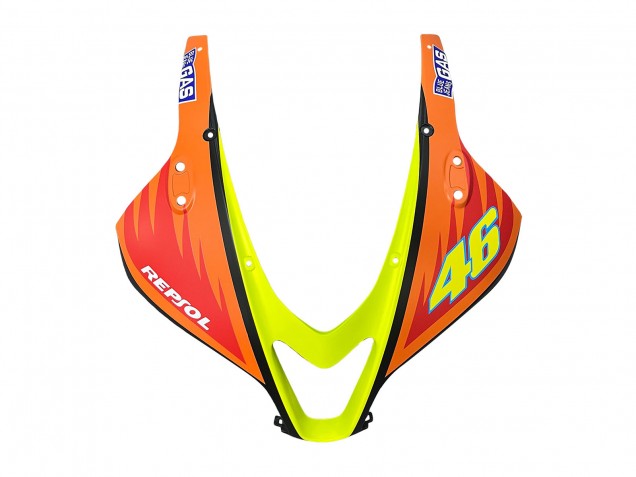 2007-2008 Matte Black Orange Red Rossi Repsol 46 Honda CBR600RR Motorcycle Fairings