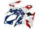 2007-2008 White Blue Red Star Honda CBR600RR Motorcycle Fairings