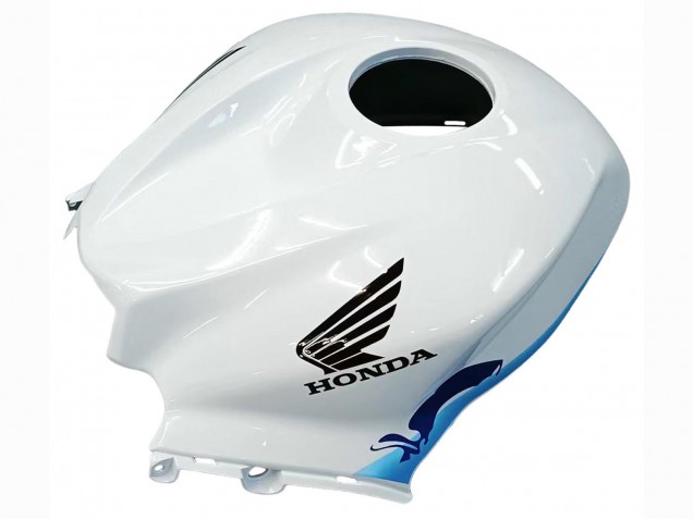 2007-2008 White Light Blue Glossy Black Honda CBR600RR Motorcycle Fairings