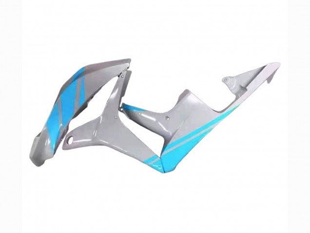 2007-2008 Glossy Grey Light Blue Honda CBR600RR Motorcycle Fairings