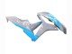 2007-2008 Glossy Grey Light Blue Honda CBR600RR Motorcycle Fairings