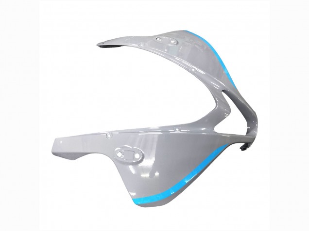 2007-2008 Glossy Grey Light Blue Honda CBR600RR Motorcycle Fairings