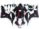 2007-2008 Matte Black Red Honda CBR600RR Motorcycle Fairings