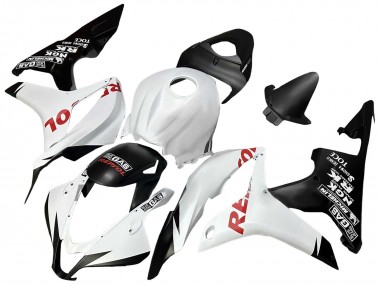 2007-2008 White Matte Black Red Repsol Honda CBR600RR Motorcycle Fairings
