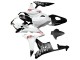 2007-2008 White Matte Black Red Repsol Honda CBR600RR Motorcycle Fairings