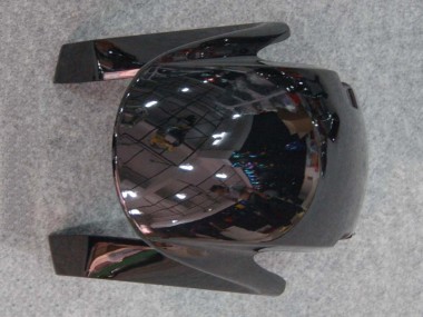 2007-2008 Glossy Black Orange Flame Honda CBR600RR Motorcycle Fairings