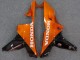 2007-2008 Glossy Black Orange Flame Honda CBR600RR Motorcycle Fairings