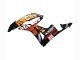 2007-2008 Yellow Orange Glossy Black Rossi Repsol Honda CBR600RR Motorcycle Fairings