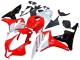 2007-2008 White Red Glossy Black Honda CBR600RR Motorcycle Fairing