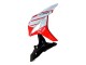 2007-2008 White Red Glossy Black Honda CBR600RR Motorcycle Fairing
