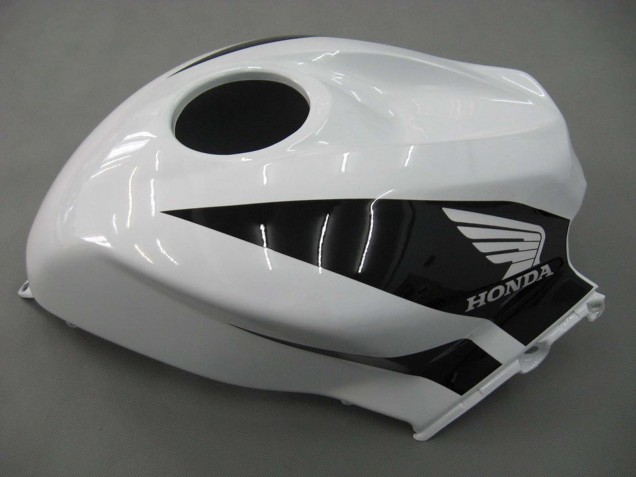2007-2008 White Black Racing Honda CBR600RR Motorcycle Fairings