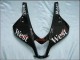 2007-2008 Glossy Black White West Honda CBR600RR Motorcycle Fairings