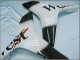 2007-2008 Glossy Black White West Honda CBR600RR Motorcycle Fairings
