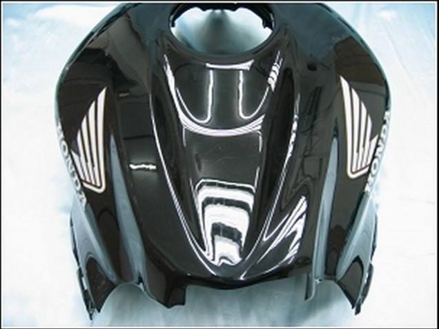 2007-2008 Glossy Black White West Honda CBR600RR Motorcycle Fairings