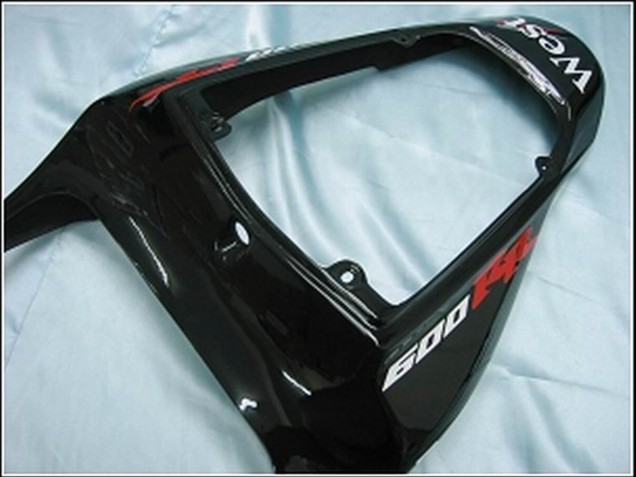 2007-2008 Glossy Black White West Honda CBR600RR Motorcycle Fairings