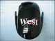 2007-2008 Glossy Black White West Honda CBR600RR Motorcycle Fairings