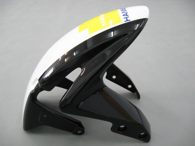 2007-2008 White Green Yellow Glossy Black Hannspree Honda CBR600RR Motorcycle Fairings