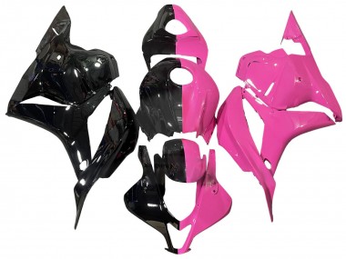 2009-2012 Pink Glossy Black Split Honda CBR600RR Motorcycle Fairings