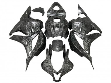 2009-2012 Black Forged Carbon Fiber Honda CBR600RR Motorcycle Fairings