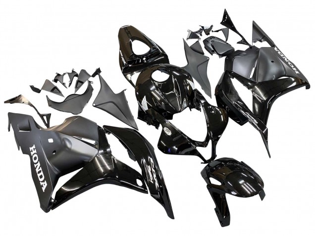 2009-2012 Glossy Black Matte Black Honda CBR600RR Motorcycle Fairings
