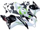2009-2012 White Green Glossy Black Hannspree Honda CBR600RR Motorcycle Fairings