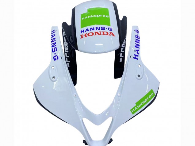 2009-2012 White Green Glossy Black Hannspree Honda CBR600RR Motorcycle Fairings