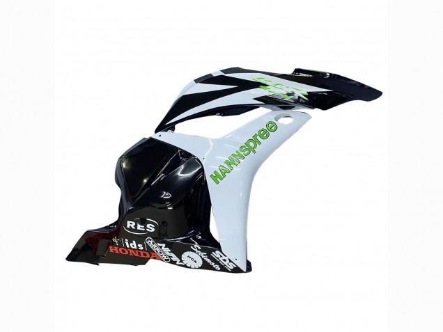 2009-2012 White Green Glossy Black Hannspree Honda CBR600RR Motorcycle Fairings