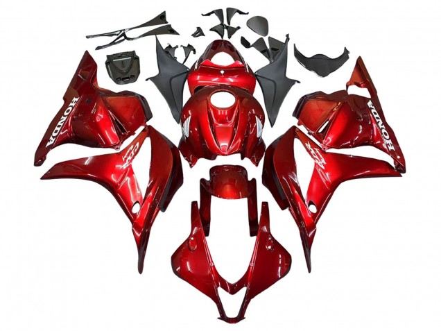 2009-2012 Red Racing Honda CBR600RR Motorcycle Fairings