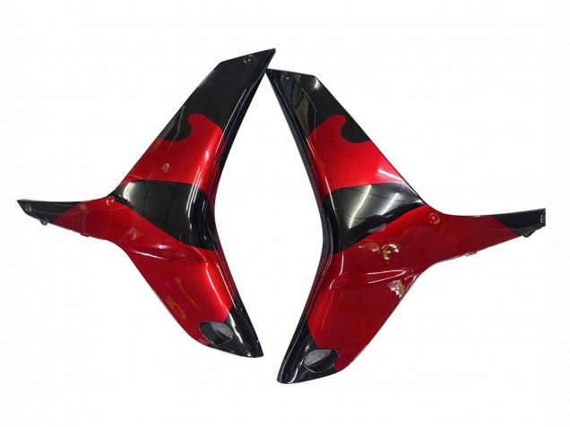 2009-2012 Red Glossy Black Honda CBR600RR Motorcycle Fairings