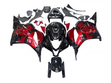 2009-2012 Red Glossy Black Honda CBR600RR Motorcycle Fairings