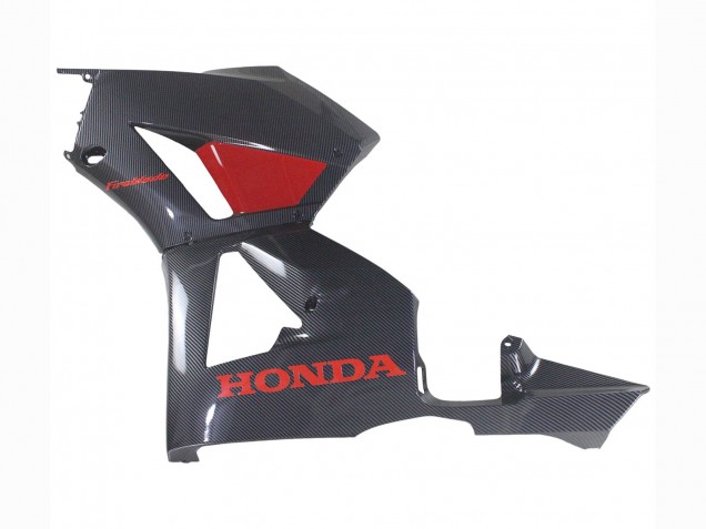 2013-2023 Black Carbon Fiber Red Honda CBR600RR Motorcycle Fairings