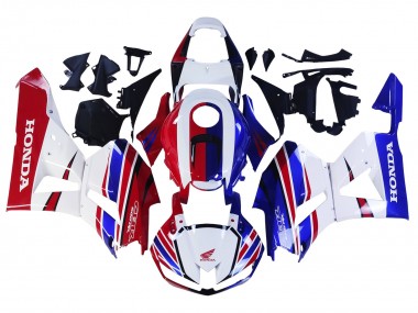 2013-2023 White Red Blue Honda CBR600RR Motorcycle Fairing
