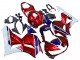 2013-2023 White Red Blue HRC Honda CBR600RR Motorcycle Fairings