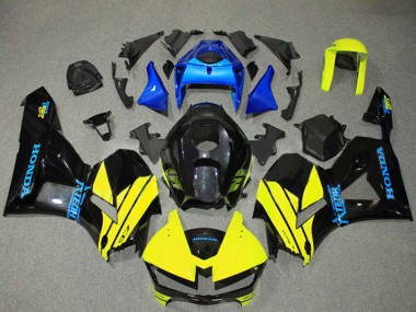 2013-2023 Blue Yellow Glossy Black Honda CBR600RR Motorcycle Fairings