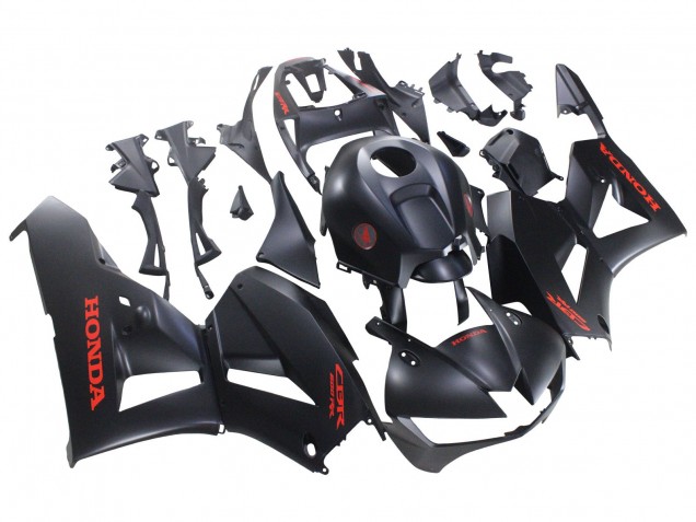 2013-2023 Matte Black Red Decals Honda CBR600RR Motorcycle Fairings