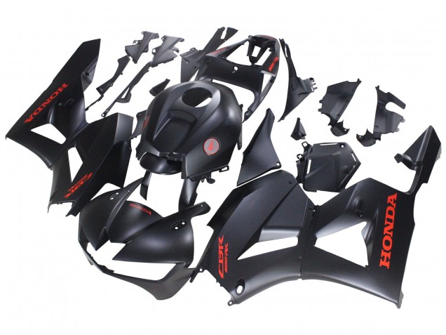 2013-2023 Matte Black Red Decals Honda CBR600RR Motorcycle Fairings