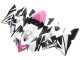 2004-2005 Black Pink White Playboy Motul Kawasaki ZX10R Motorcycle Fairings
