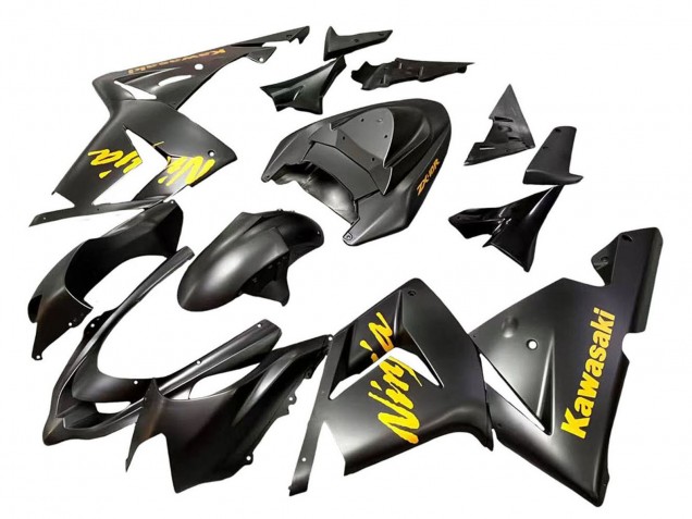 2004-2005 Black Ninja Kawasaki ZX10R Motorcycle Fairings